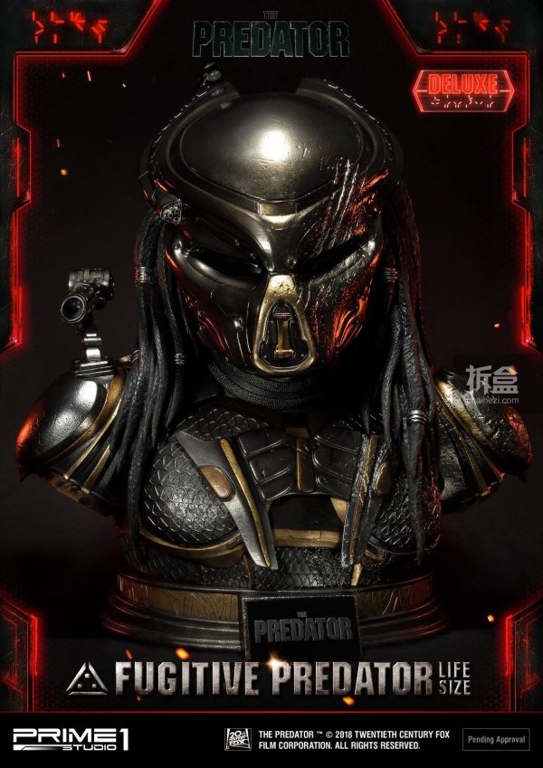 prime 1 studio 铁血战士 fugitive predator 1:1胸像