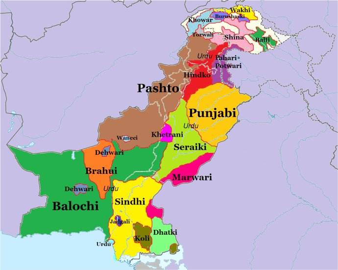 巴基斯坦民族分布