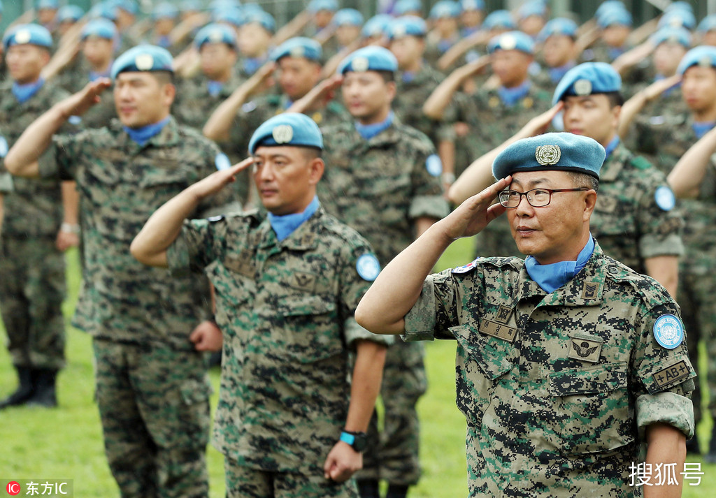 韩国仁川市,东明部队即将启程赴黎巴嫩执行维和任务,亲属为维和军人