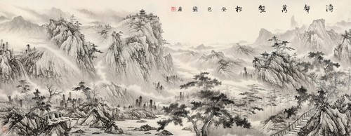 "山水清音—刘广中国画作品展全国巡展"在京启幕_创作