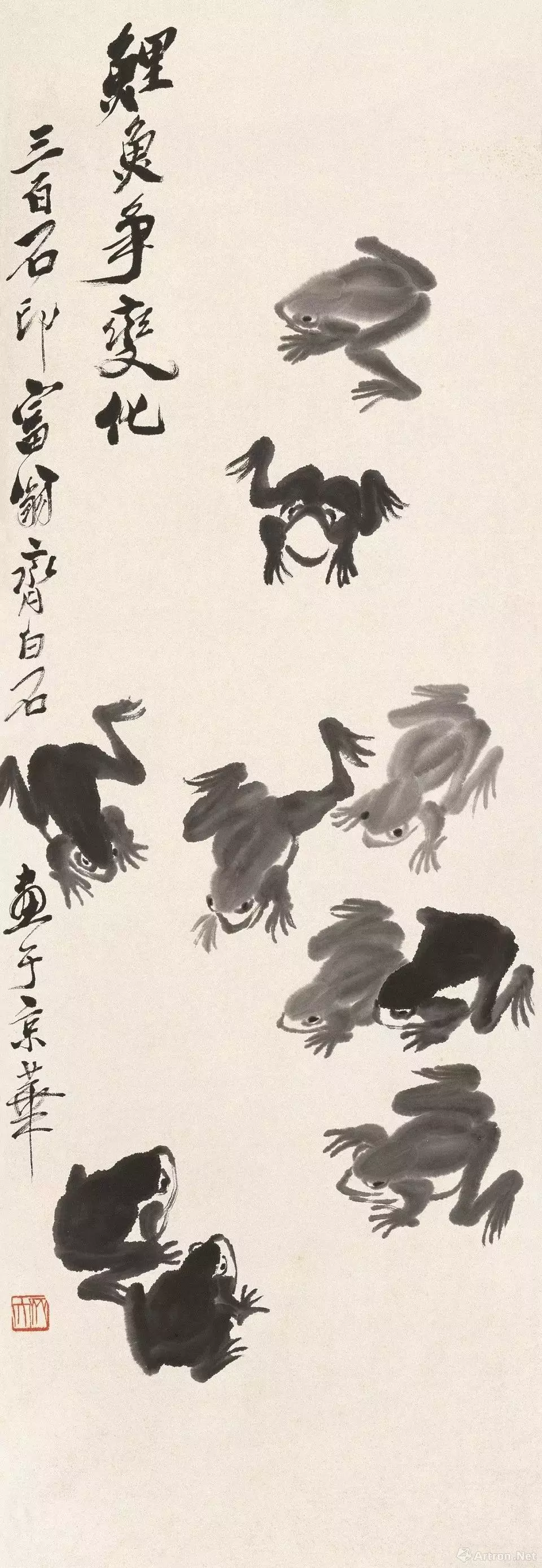 齐白石字画多少钱一平尺,2018年目前拍卖成交统计记录