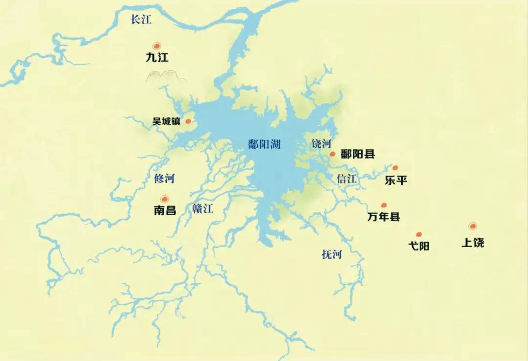 旅游 正文  鄱阳湖水系地图 制图/ 李雨潇 舸舰弥津,万方辐凑 每当图片