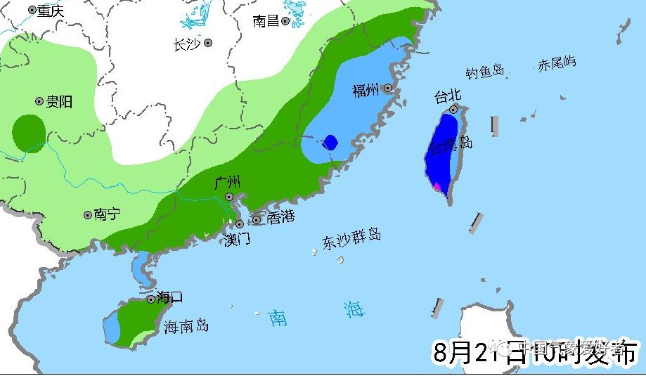 官方降水预报显示,未来一周东南沿海雨水不断