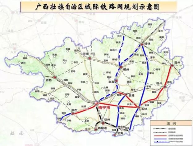 南宁-横县-玉林城际铁路2022年建成!