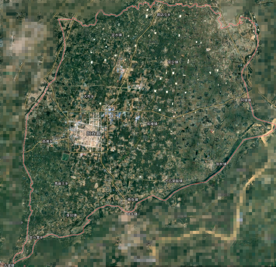 聊城8个县市区在卫星地图上看什么模样,一起来看!