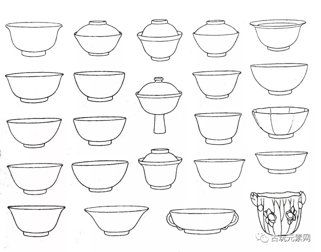 元素网学术系列之 | 清康熙瓷器造型特征(三)(高清图)