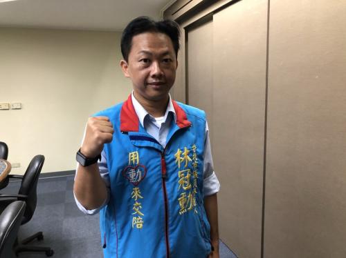 台北市国民党"立委"参选人林冠勋.台湾《联合报》记者陈靖宜摄影