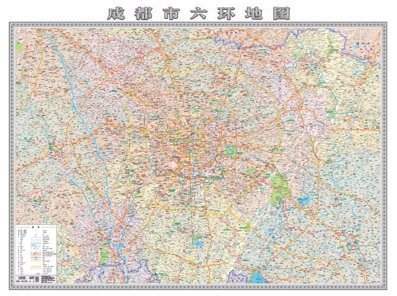 【四川交通】最新版《成都市六环地图》发行啦!快来找图片