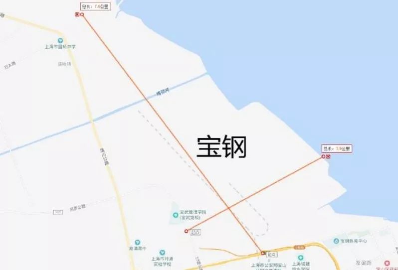 宝山钢铁大院在上海宝山区的位置如图所示.