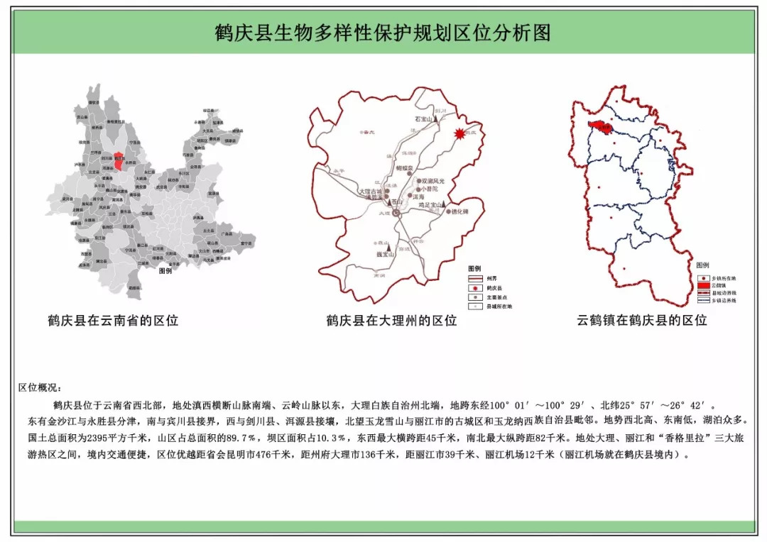 鹤庆县城市生物多样性保护规划公示