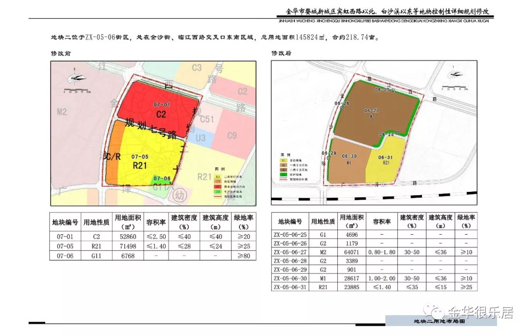 婺城新区这几个地块规划有所调整 你家是否有影响?