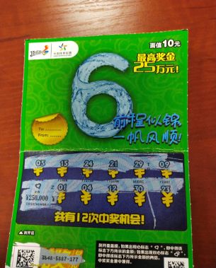 【中奖喜报】感觉自己能中 刚回家就刮得顶呱刮25万头奖