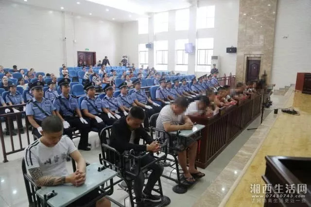 公开宣判张涛等15人"湘西一把火"恶势力犯罪集团寻衅滋事,聚众斗殴