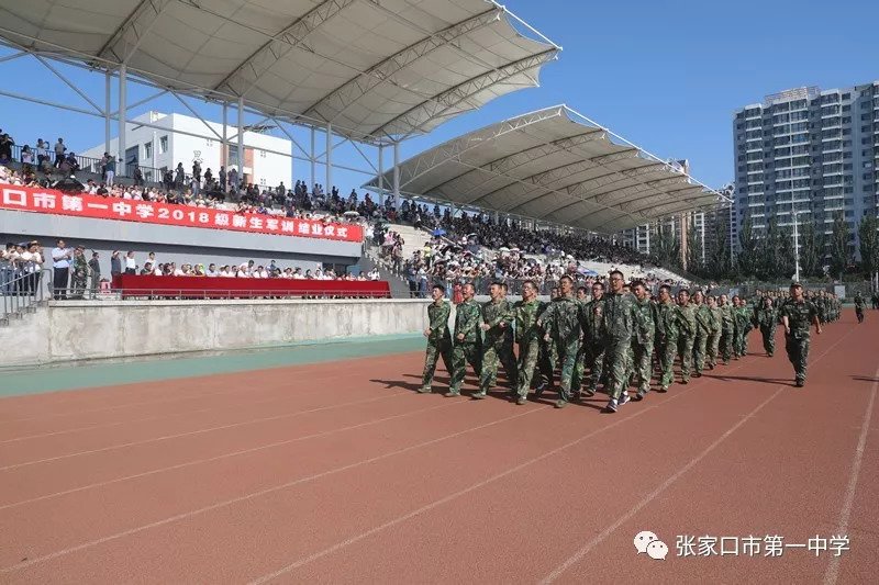 凝练颗颗汗水锤炼莘莘学子张家口市第一中学2018级军训侧记