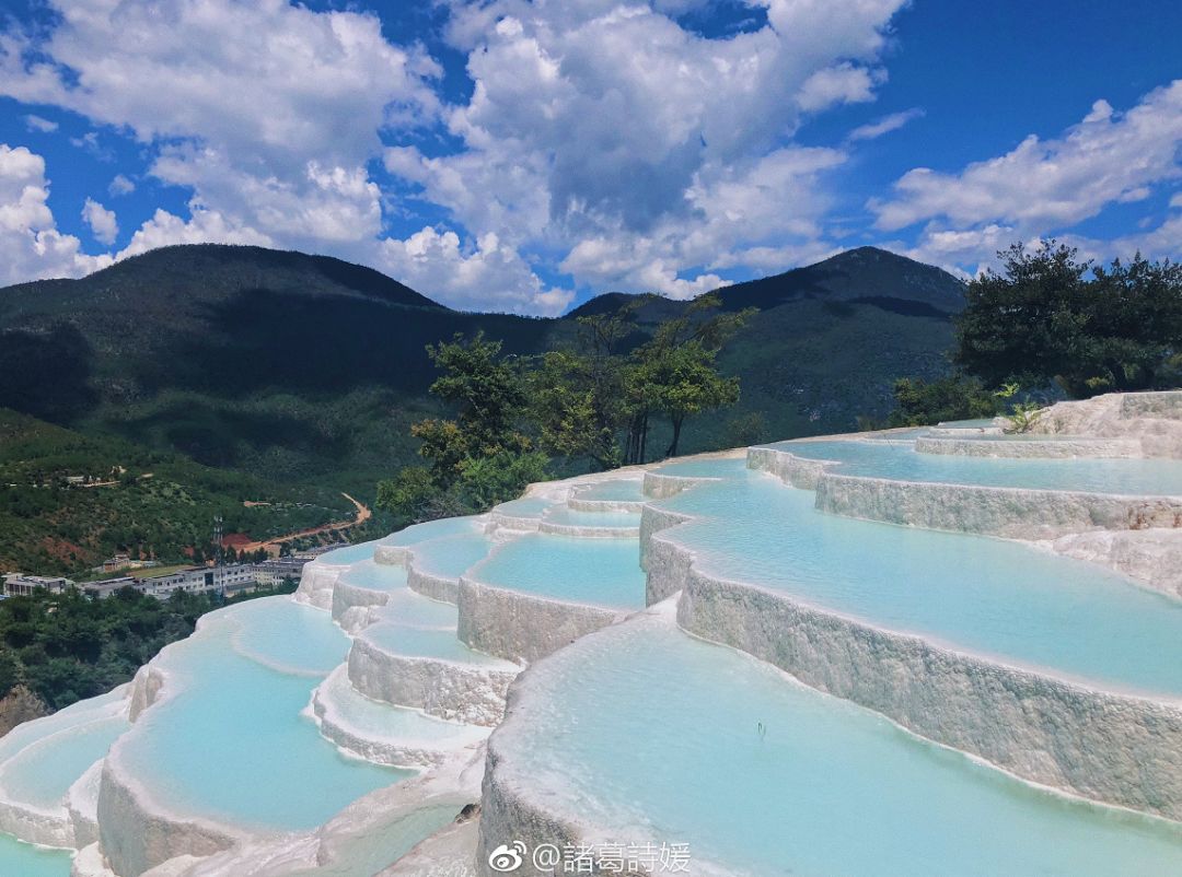 谁说看"棉花堡"就要去土耳其?云南小众秘境白水台了解一下