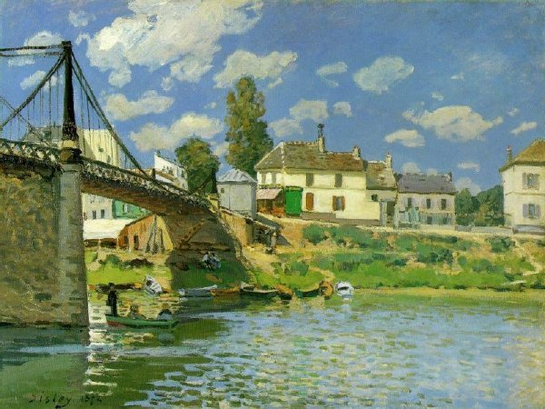 塞纳河畔的诗篇 - 印像派画家西斯莱油画作品赏析