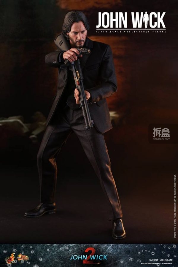 hottoys《疾速追杀2:疾速特攻》约翰威克1:6可动人偶