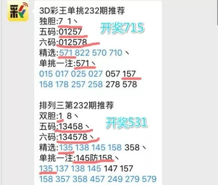 单挑王233期精准一注单挑3d一注571命中体彩命中精选135