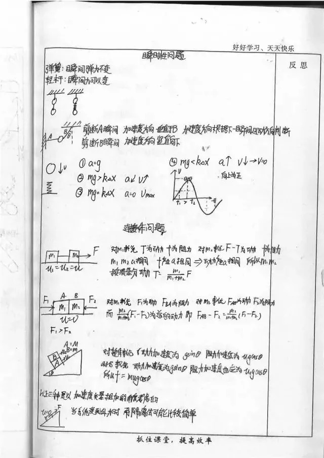 衡中学霸走心分享 | 最全手写版高中物理笔记!高清!