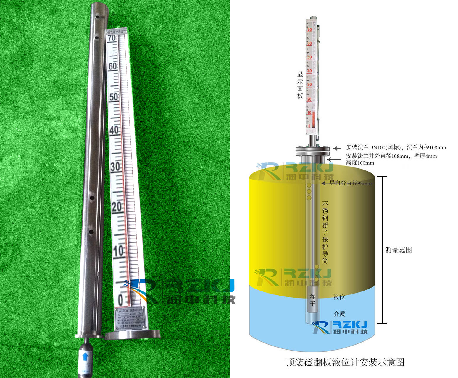 顶装磁浮子液位计进行正确选型的注意事项