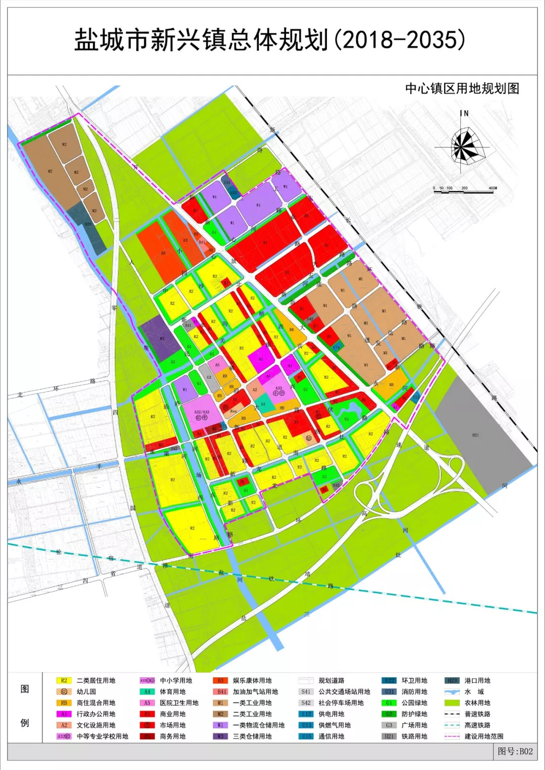 新兴镇区2018-2035详细规划图曝光 含多个片区 更有地铁多条钱