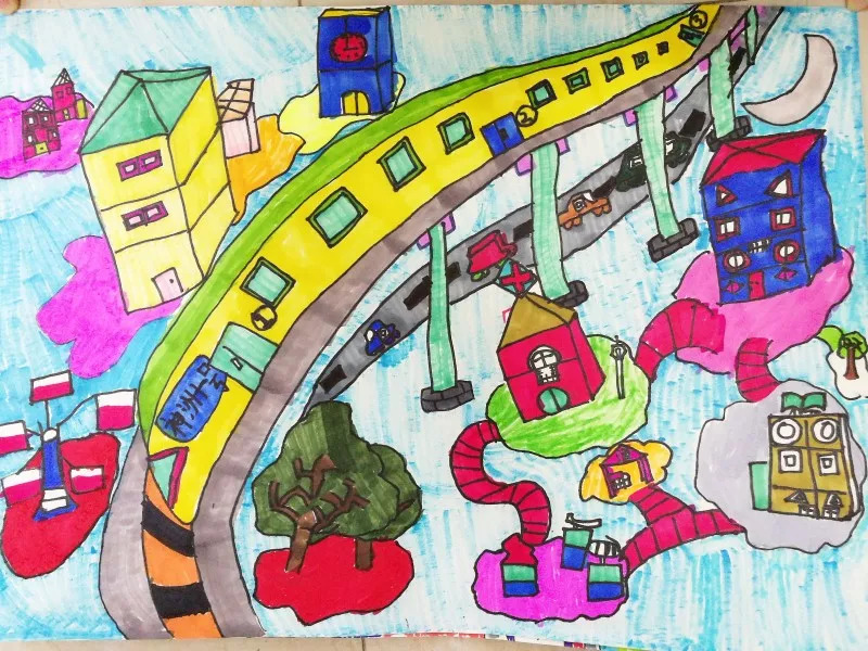 小朋友眼里的地铁时代到底长什么样子35幅手绘画告诉你美翻啦