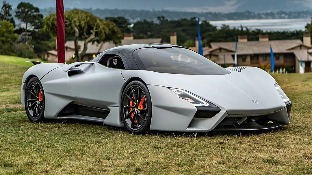 ssc tuatara  ssc全称为shelby supercars,直译为西尔贝超跑.