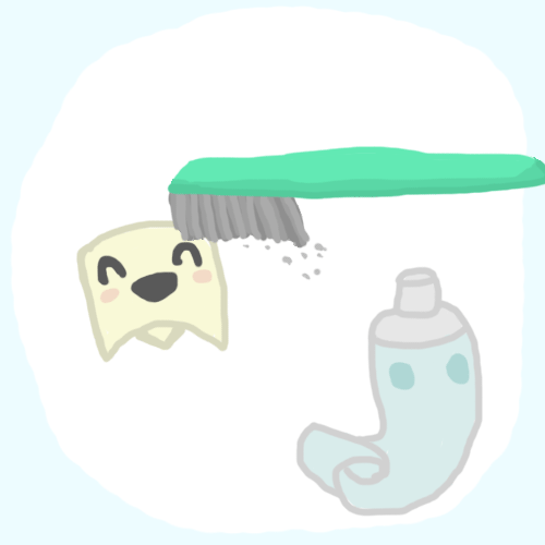 描写刷牙过程
