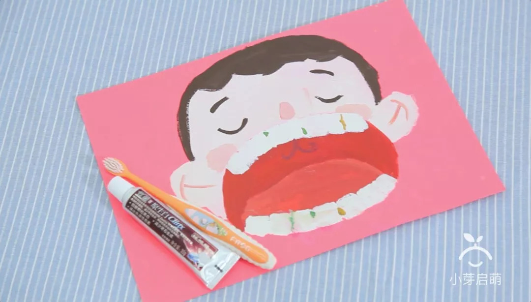 描写刷牙过程