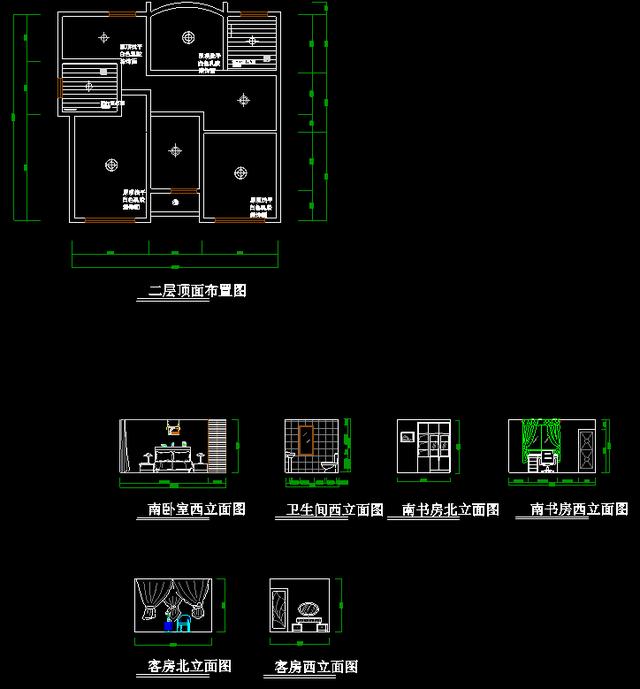 全套别墅设计图纸,结构图纸齐全,含cad设计施工图,设计说明