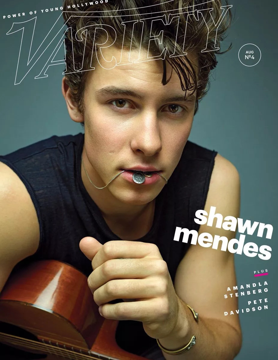 萌德shawn mendes , 在日前登上了《variety》杂志  power of young