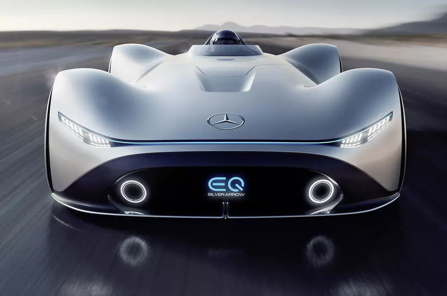 奔驰发布eq silver arrow电动超跑概念车,新能源的高端时代要