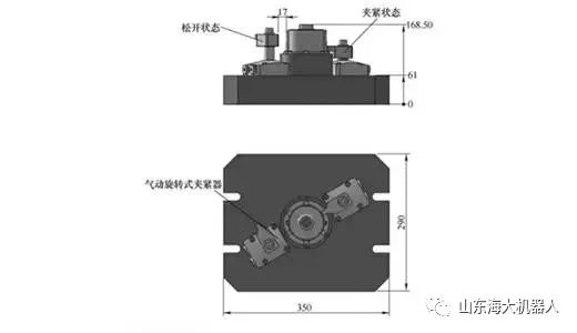 5mm的通孔,孔口倒角工序加工,设计以气动三爪自定心卡盘夹紧工件,以两