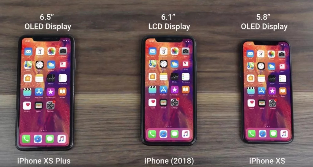 如果要和iphone x作对比 三款新机刘海造型依旧 为了保证屏幕的可视