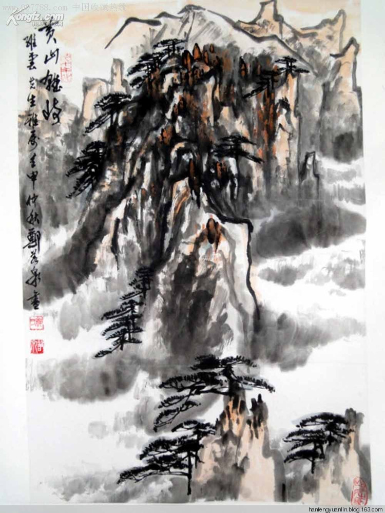 中国画家郑若泉水墨画作品选欣赏