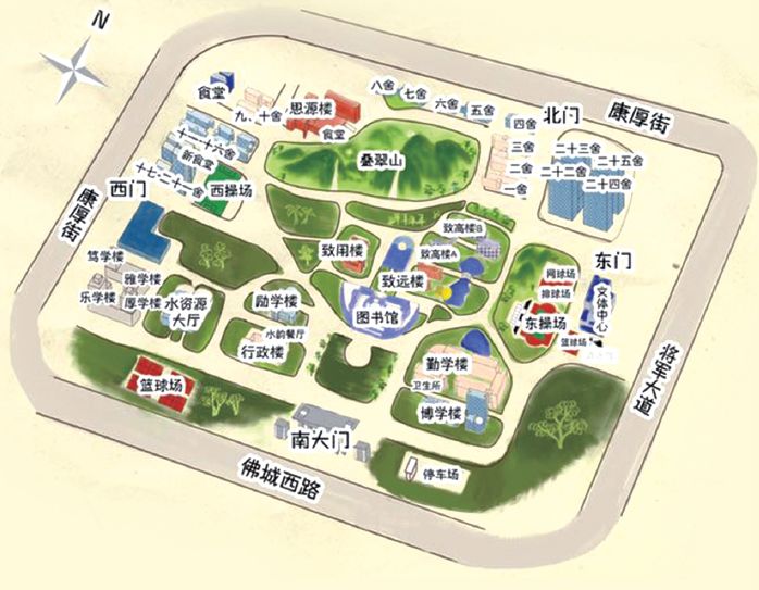 河海大学常州校区 地图了解后, 一波河海校园美景献