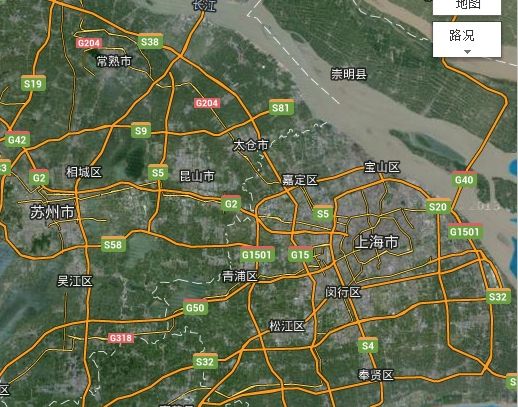 上海市卫星图