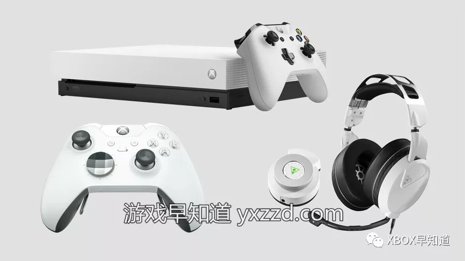 这也是xbox one x首次发售白色版,以及白色乌龟海岸turtle beach