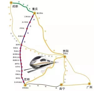 汉中新增一条入川进滇高铁干线!