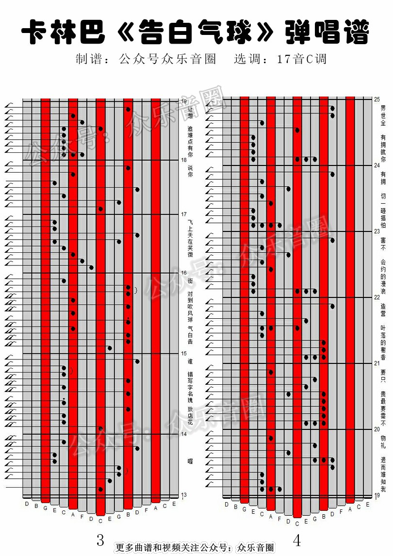 气球简谱子_告白气球简谱(3)