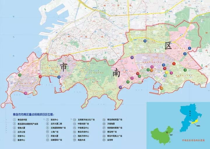 青岛市各个区的人口_青岛市人口分布示意图