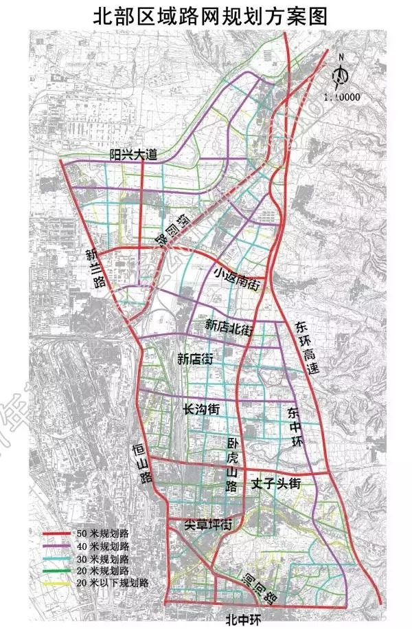 北部区域路网规划方案图