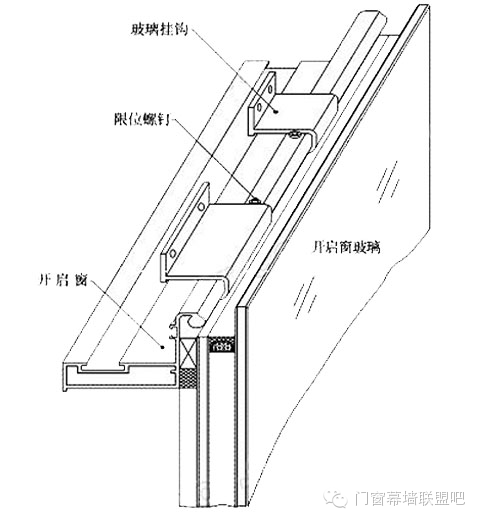 钩挂式幕墙开启扇设计