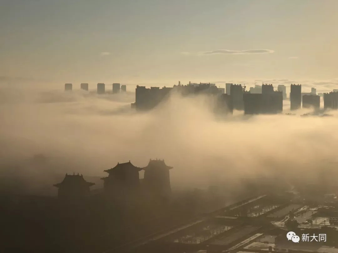 清晨 古都大同,城在云中,流连忘返