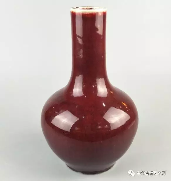 古瓷雅韵—瓷器清代郎窑红天球瓶_手机搜狐网