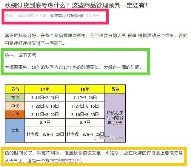 半年前说的天气 秋热 预报成真了 服装商品管理这么干 影响