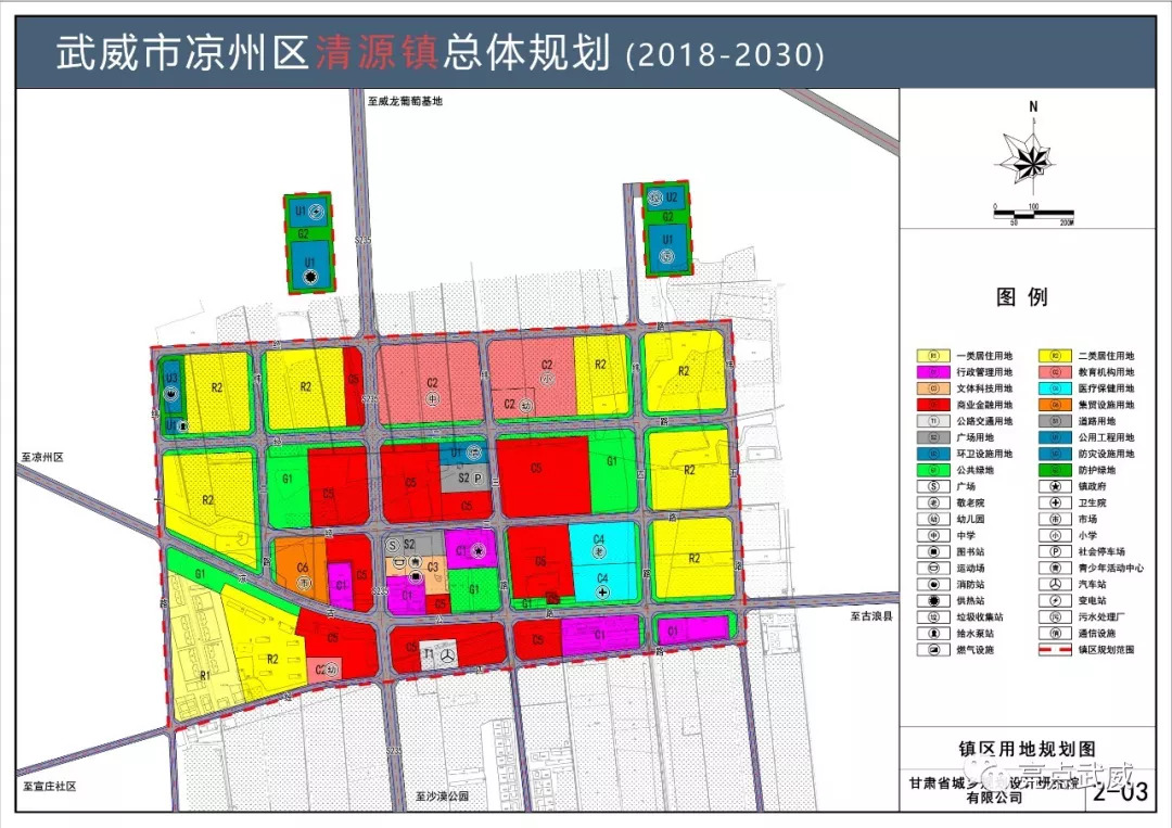 武威市凉州区清源镇总体规划20182030草案批前公示