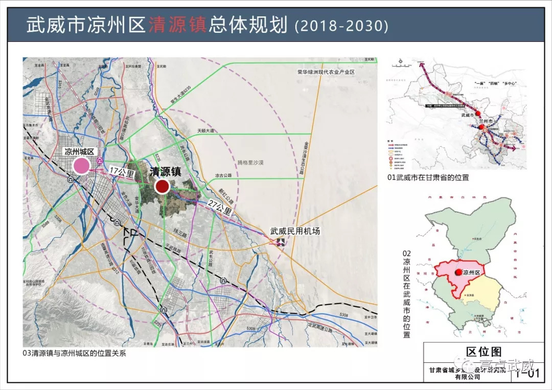 武威市凉州区清源镇总体规划20182030草案批前公示