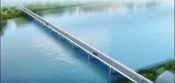 这是一个高标准,多功能桥梁,它将在老弋江大桥原址,以另一种崭新的