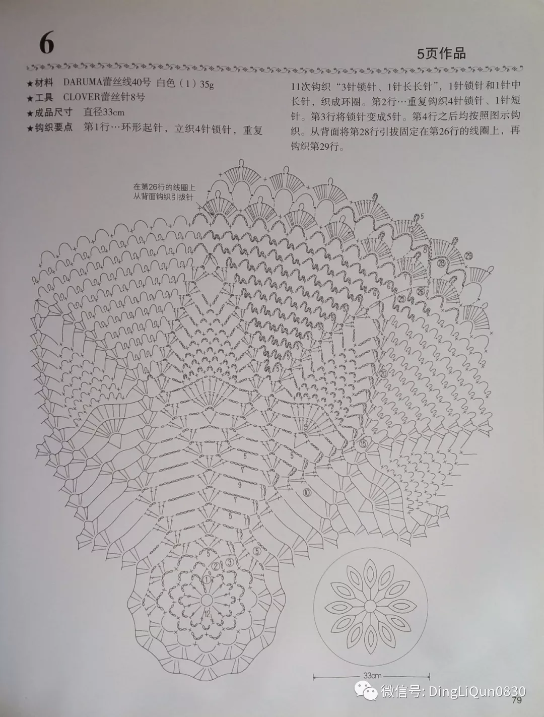 50款蕾丝钩织:台布和蕾丝垫(中文收藏版)